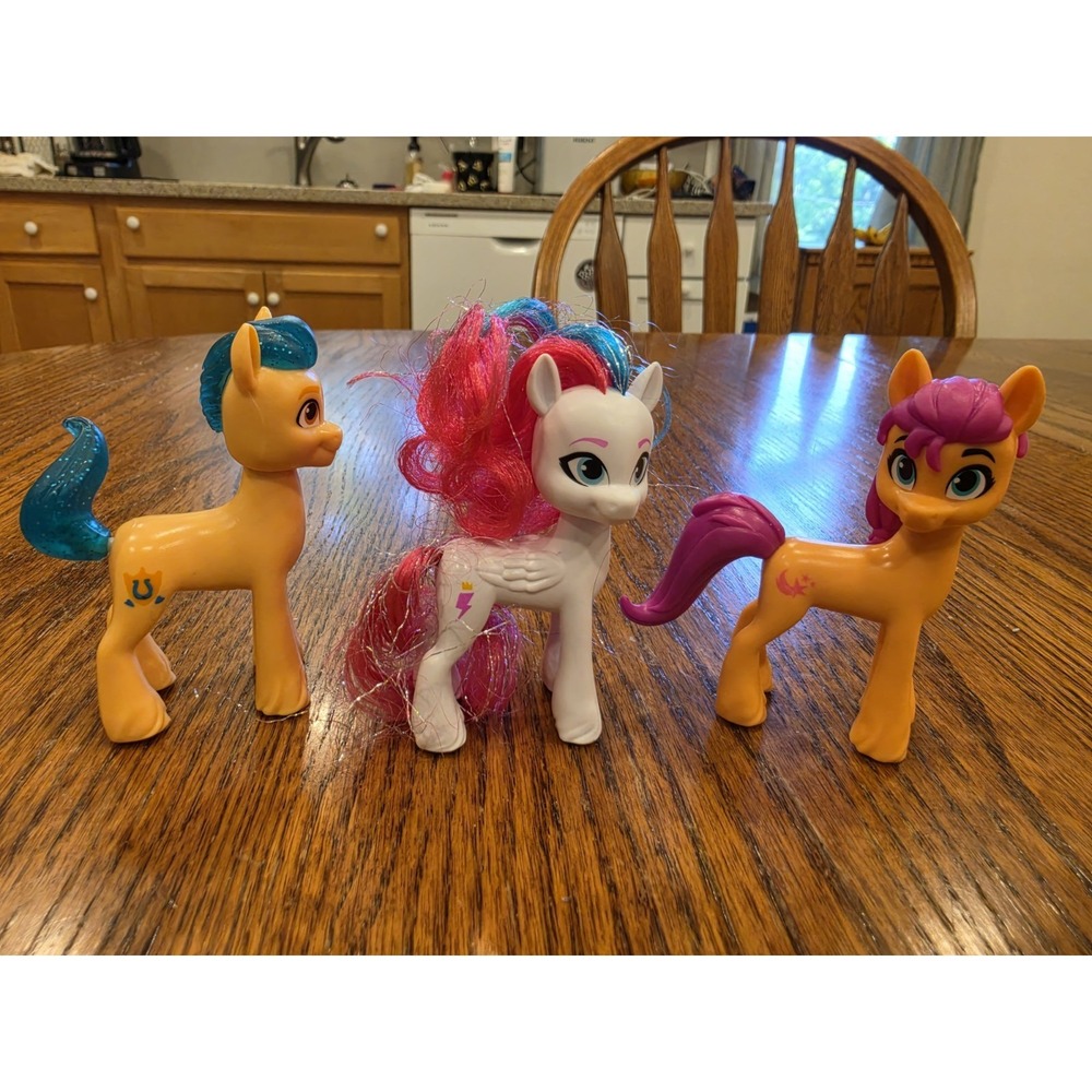 My Little Pony A New Generation Movie Friends 3-Inch Pony Toy Lot‎ Of 3